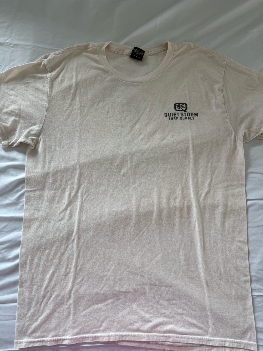 Hanes Quiet Storm Surf Supply Myrtle Beach SC Hula Girl T-Shirt Size Large
